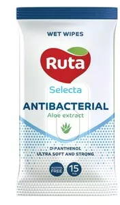 Серветки вологі косметичні Ruta Selecta 15 шт/уп (892403)