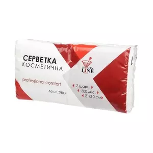 Серветка для диспенсера Horeca Line 21х10 см 2-х шарові 300 шт/уп білі (р0084)