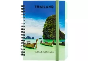 Зошит офісний Optima Thailand В6 100арк клітинка пластикова політурка спіраль з розділювачами (O20358-19)