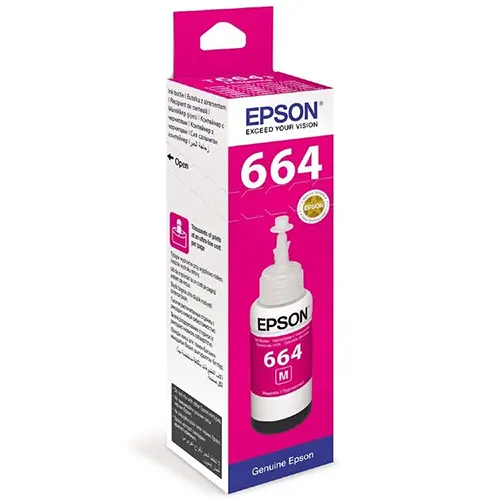 Контейнер з чорнилом EPSON L100 Magenta (T6643)                                                                                                       . Фото 3
