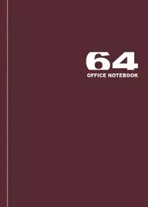 Зошит офісний  А5 64арк.143х200 клітинка тверда палітурка (201245)