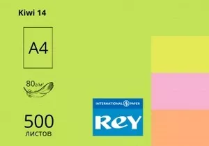 Папір кольоровий REY Adagio 14 Kiwi А4 80г/м2 зелений інтенсив 500 арк. (16.7364)