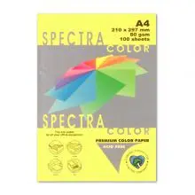 Папір кольоровий CRYSTAL COLOR PAPER  Yellow 160 А4 80г/м2 жовтий пастель 100 арк. (16.7528)