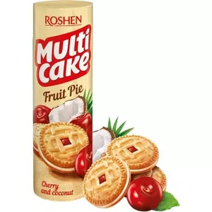 Печиво ROSHEN Multicake з начинкою вишня-кокос 195г (2878)