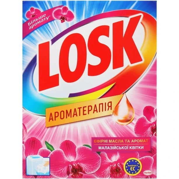 Пральний порошок Losk ручне прання аромотерапія 400 г (519549)