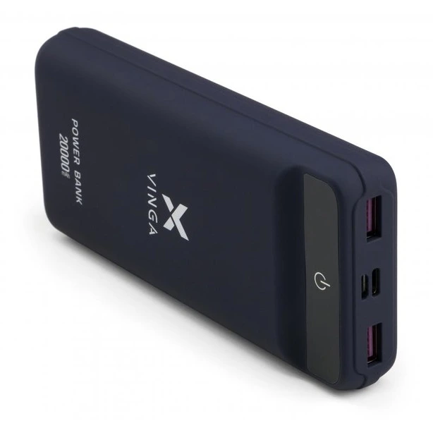Повербанк Vinga VPB2QLSP 20000 mAh QC3.0 Display soft touch purple (U0399402). Фото 6