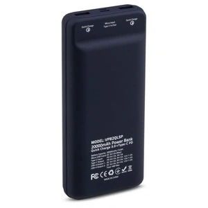 Повербанк Vinga VPB2QLSP 20000 mAh QC3.0 Display soft touch purple (U0399402). Фото 2
