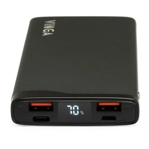 Повербанк Vinga VPB1QPALD 10000 mAh QC3.0+PD 3 ports LCD metal (U0543287). Фото 3