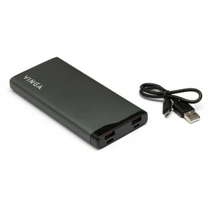 Повербанк Vinga VPB1QPALD 10000 mAh QC3.0+PD 3 ports LCD metal (U0543287). Фото 4