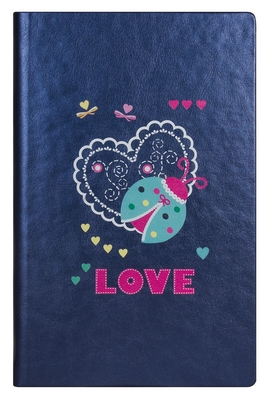 Діловий записник А5, кремовий нелінований блок, тверда обкладинка, УФ-друк,"Love"