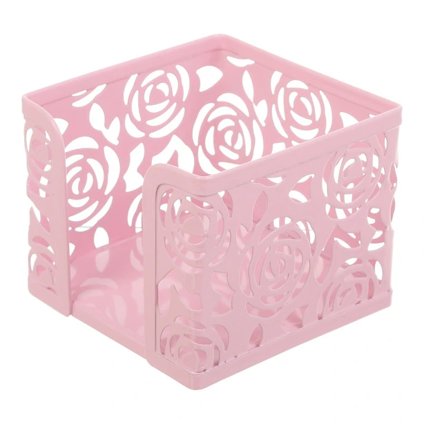 Підставка для паперу Rose Pastel рожева куб метал (BM.6217-10)