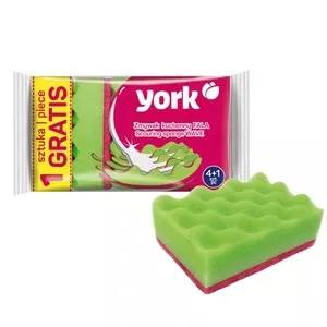 Губка для миття посуду York хвиля 4+1 (116561)