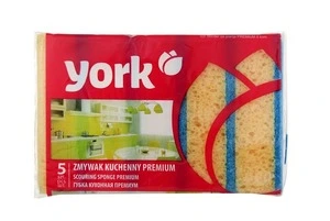 Губка для миття посуду York Premiym 5шт 105х75х30 мм  (047070)