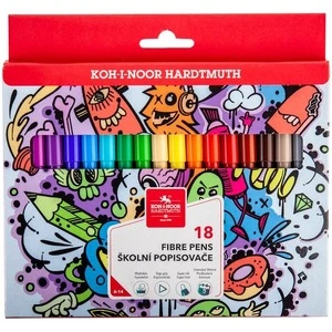 Фломастери KOH-I-NOOR Teenage 18 кольорів картон (771002/18)
