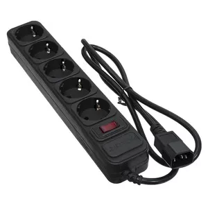 Мережевий фільтр живлення PaTron SP1052 1.8м 5 розеток чорний (EXT-PN-SP-1052)