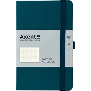 Зошит офісний Axent Partner 125х195 96 арк. клітинка тверда палітурка малахіт (8201-31-A)