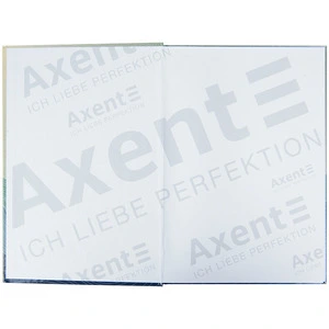 Зошит офісний Axent Waves А4 96 арк. клітинка тверда палітурка синя (8422-562-A). Фото 2