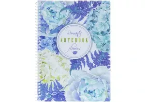 Зошит офісний Economix "Spring Mood Swan" А5 80арк. пружина збоку клітинка пластикова політурка асорті (E21952-02)
