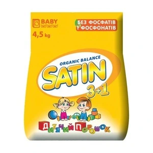 Пральний порошок дитячий Satin Organic Balance 4.5 кг (180389)