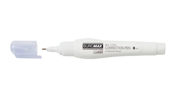 Коректор-ручка Buromax з металевим наконечником 8 мл. (BM.1033). Фото 2