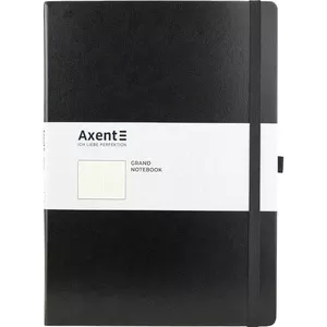 Зошит офісний Axent Partner Grand А4 210х295 100арк. клітинка тверда палітурка чорна (8303-01-A)