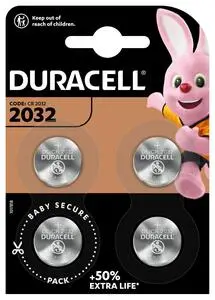 Батарейки Durasel CR-2032/CR2 літієві 4 шт/уп 3v  (CR-2032/4)