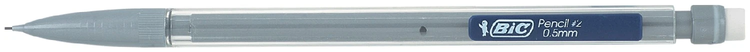 Олівець механічний Bic Matic прозорий пластиковий круглий HB 0.5 мм з гумкою (bc820958)