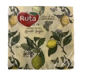 Серветки Art Кухня Мікс Ruta 24х24 см 1-но шарові 20 шт/уп (747036)