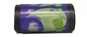 Пакети для сміття Solar 35 л 50 шт чорний (930049)