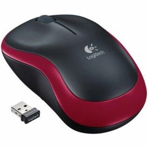Комп'ютерна миша Logitech M185 безпровідна червоно - чорна (910-002240)