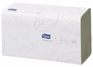 Рушники паперові V-складання Tork Advanced 2-х шарові 250 арк білі (290143)