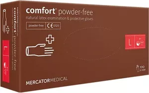 Рукавиці латексні Comfort нестерильні без пудри L 100 шт/уп (6634143)