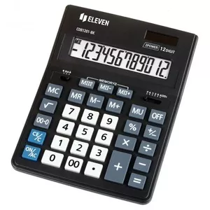 Калькулятор офісний компактний Eleven CMB-1201BK чорний 12-и розрядний 102x137x31 мм (CMB-1201М)