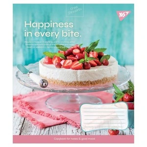 Зошит шкільний YES Desserts А5 36 лінія м'яка політурка (766427)