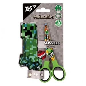 Ножиці дитячі YES "Minecraft" 130 мм з принтом на лезі  (480414)