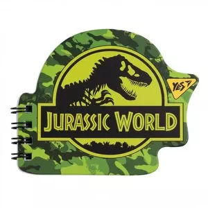 Блокнот YES "Jurassic World" А7 24арк. на подвійній cпіралі  фігурний (681816)