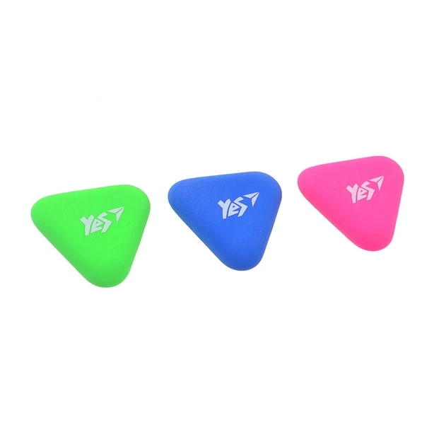 Гумка у формі трикутрника YES "Triangle" 3 кольори/уп. стирає олівець (560483)
