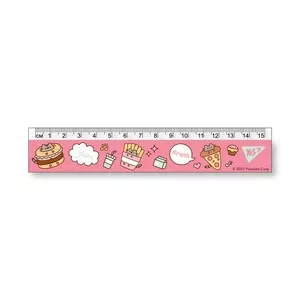 Лінійка YES Pusheen 15см пластик (370609)