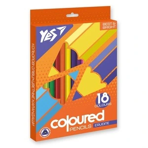 Олівці кольорові YES Erudite 18 кольорів  (290643)