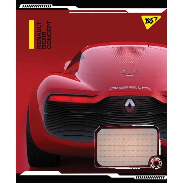 Зошит шкільний YES Dezir concept А5 12 арк. клітинка м'яка політурка (766269). Фото 5