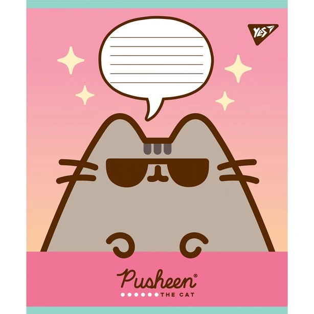 Зошит шкільний YES Pusheen А5 12 арк. клітинка м'яка політурка (766190). Фото 3