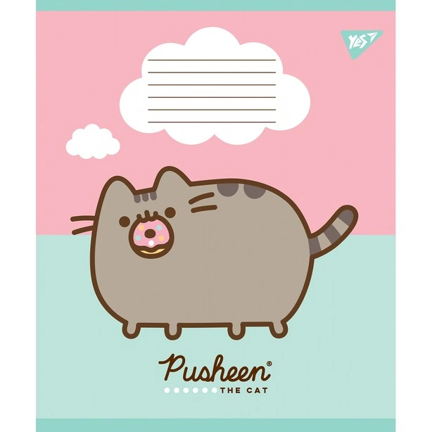 Зошит шкільний YES Pusheen А5 12 арк. клітинка м'яка політурка (766190). Фото 5