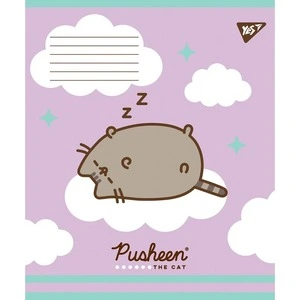 Зошит шкільний YES Pusheen А5 12 арк. клітинка м'яка політурка (766190)