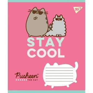 Зошит шкільний YES Pusheen А5 12 арк. клітинка м'яка політурка (766190). Фото 2