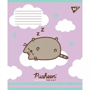 Зошит шкільний YES Pusheen А5 12 арк. клітинка м'яка політурка (766190)