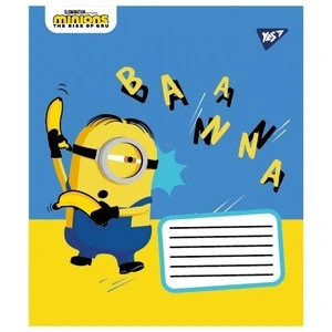 Зошит шкільний YES Minions2 А5 12 арк. коса лінія м'яка політурка (766198). Фото 5