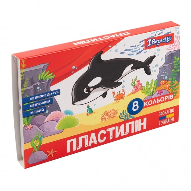 Пластилін 1Вересня "Zoo Land" 8 кольорів 160г  (540587)