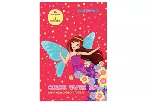 Набір кольорового паперу  Cool For School А4 16арк. 8 кольорів 45 г/м2 (CF05280-09)