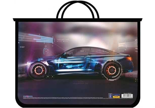 Портфель пластиковий Cool For School "Racing" А4 на блискавці 2 відділення  (CF30000-02)