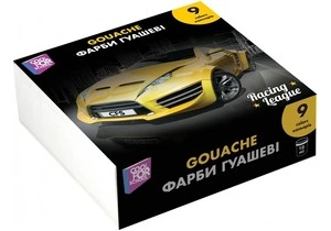 Фарба гуашева Cool For School Racing League 9 кольорів (по 10 мл) (CF60146)